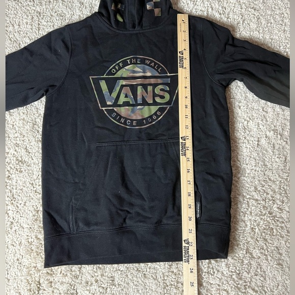 Youth Medium Vans Black Camo Hoodie - Picture 2 of 5